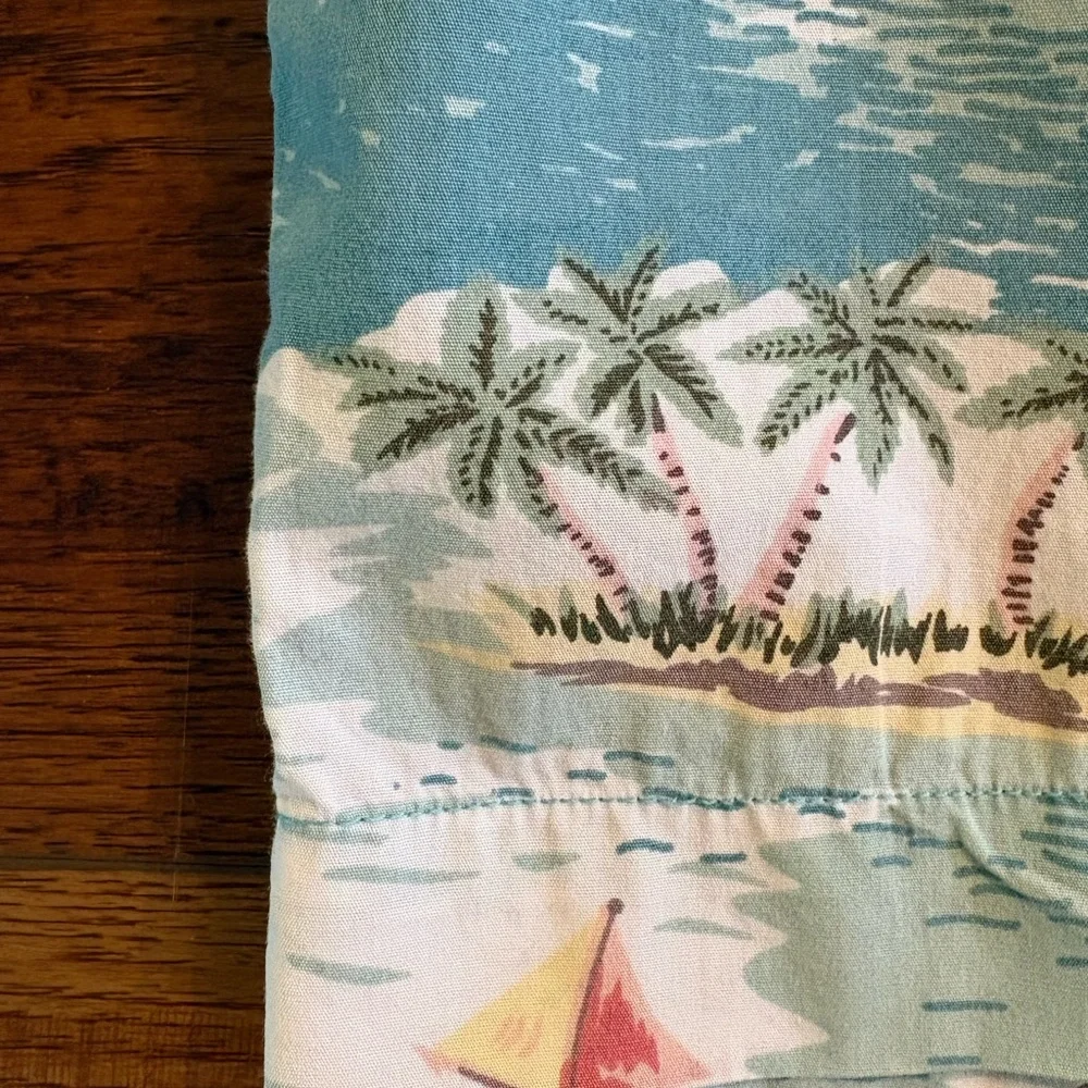 Vintage Island Print Shorts - Charleston SC - Coastal Preppy Resort Style